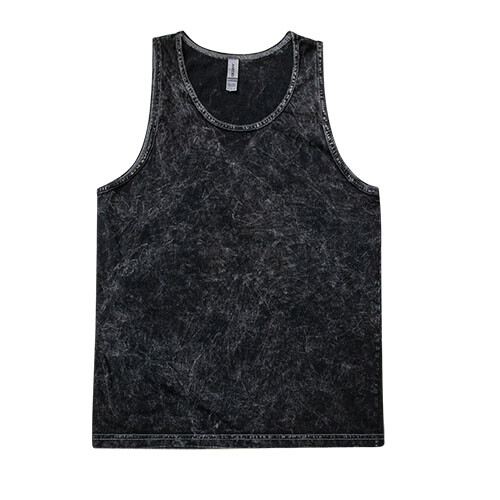 Tie Dye Tank Top Mineral Wash | Unisex Tanks Black Adult S -XXXL Cotton gallery