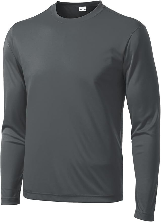 Sport-Tek Men’s Long Sleeve PosiCharge Competitor M Iron Grey