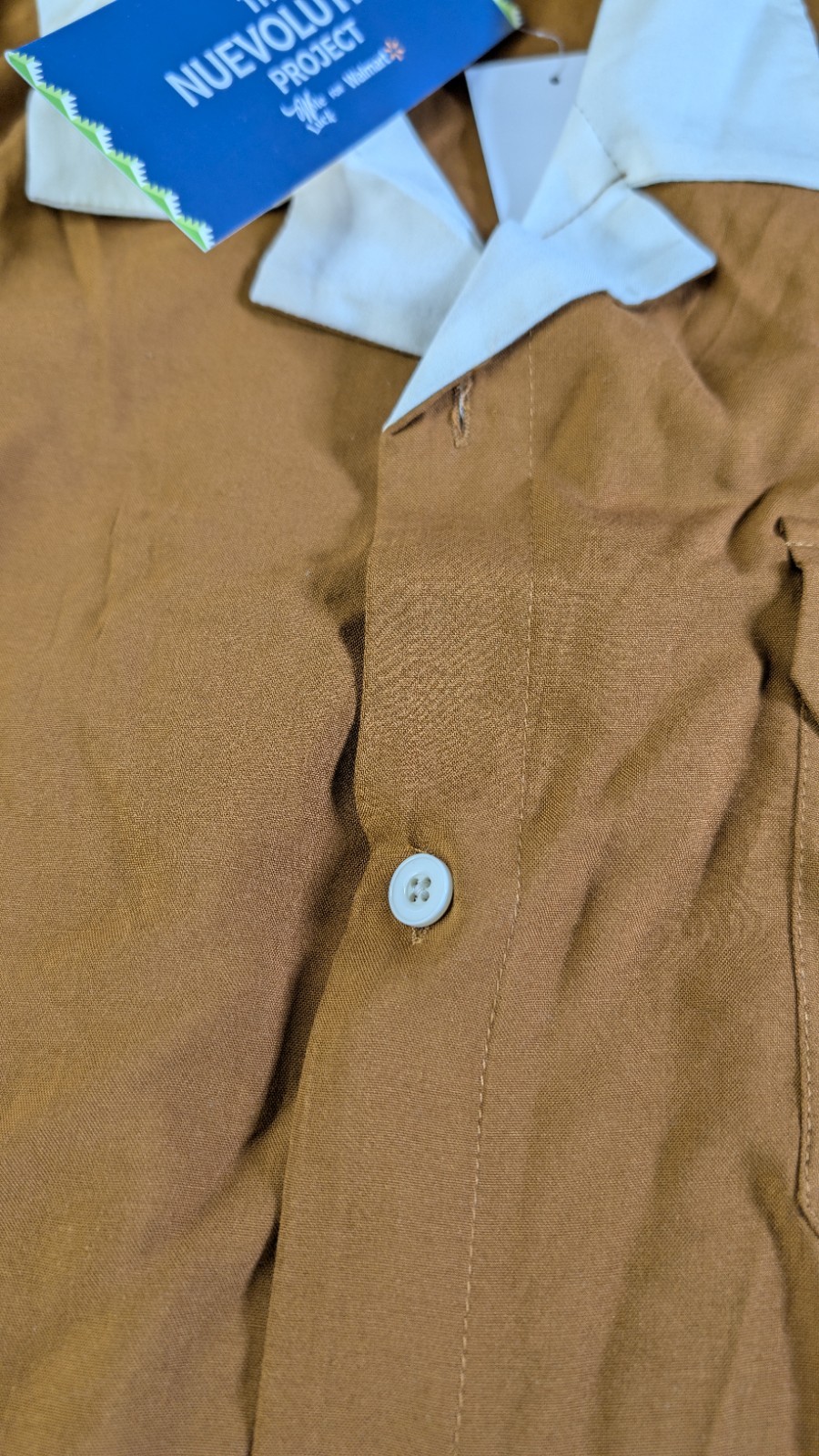2X Wish Me Luck Winner's Circle Men's & Big 3x Bowling Shirt Size Blue/Brown gallery
