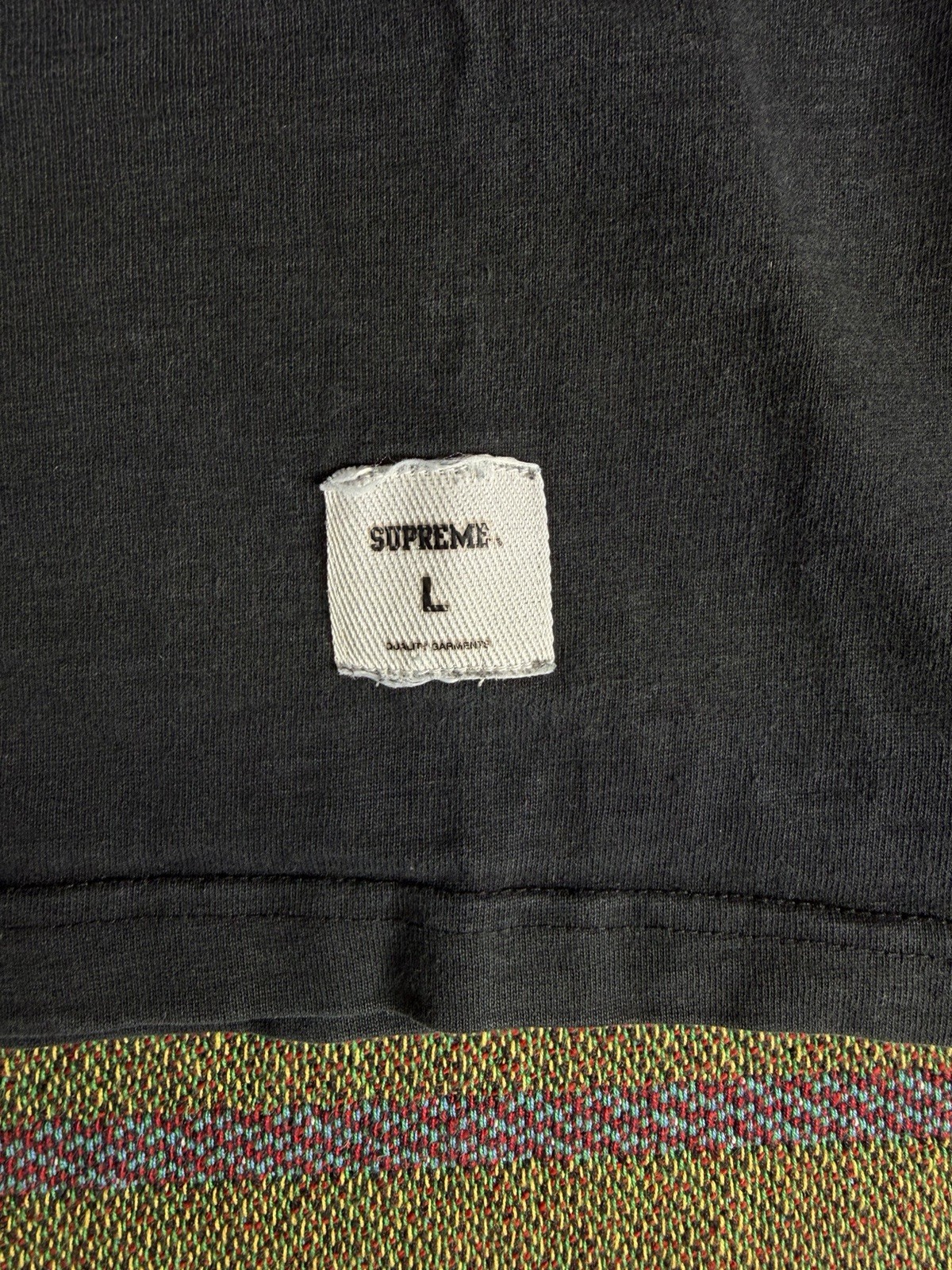 Rare SUPREME FW20 2020 Shoulder Arc Spell Out T Shirt Streetwear Black Large Fad gallery