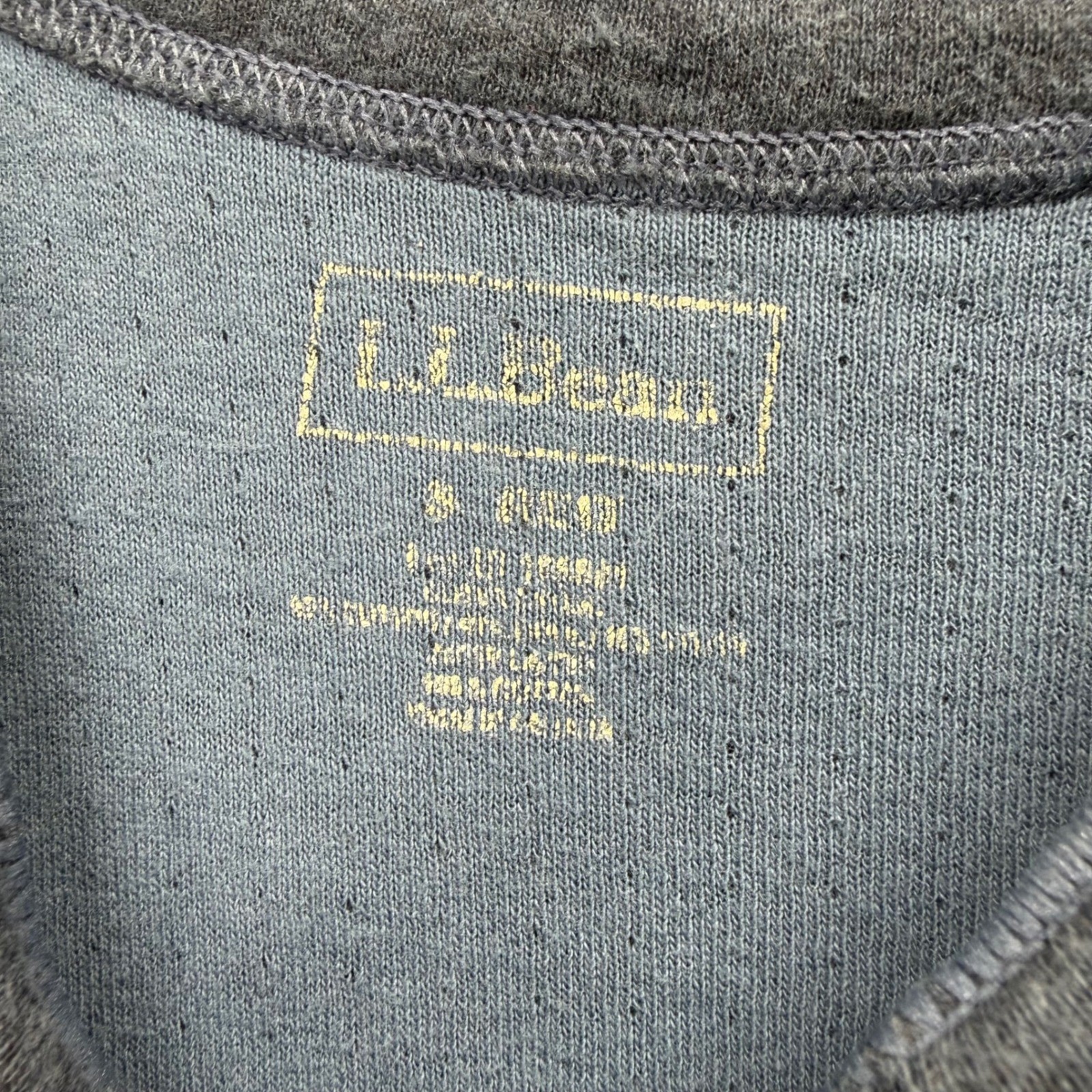 LL Bean Henley Shirt Mens Medium Blue River Driver Wool Blend Base Layer Outdoor gallery
