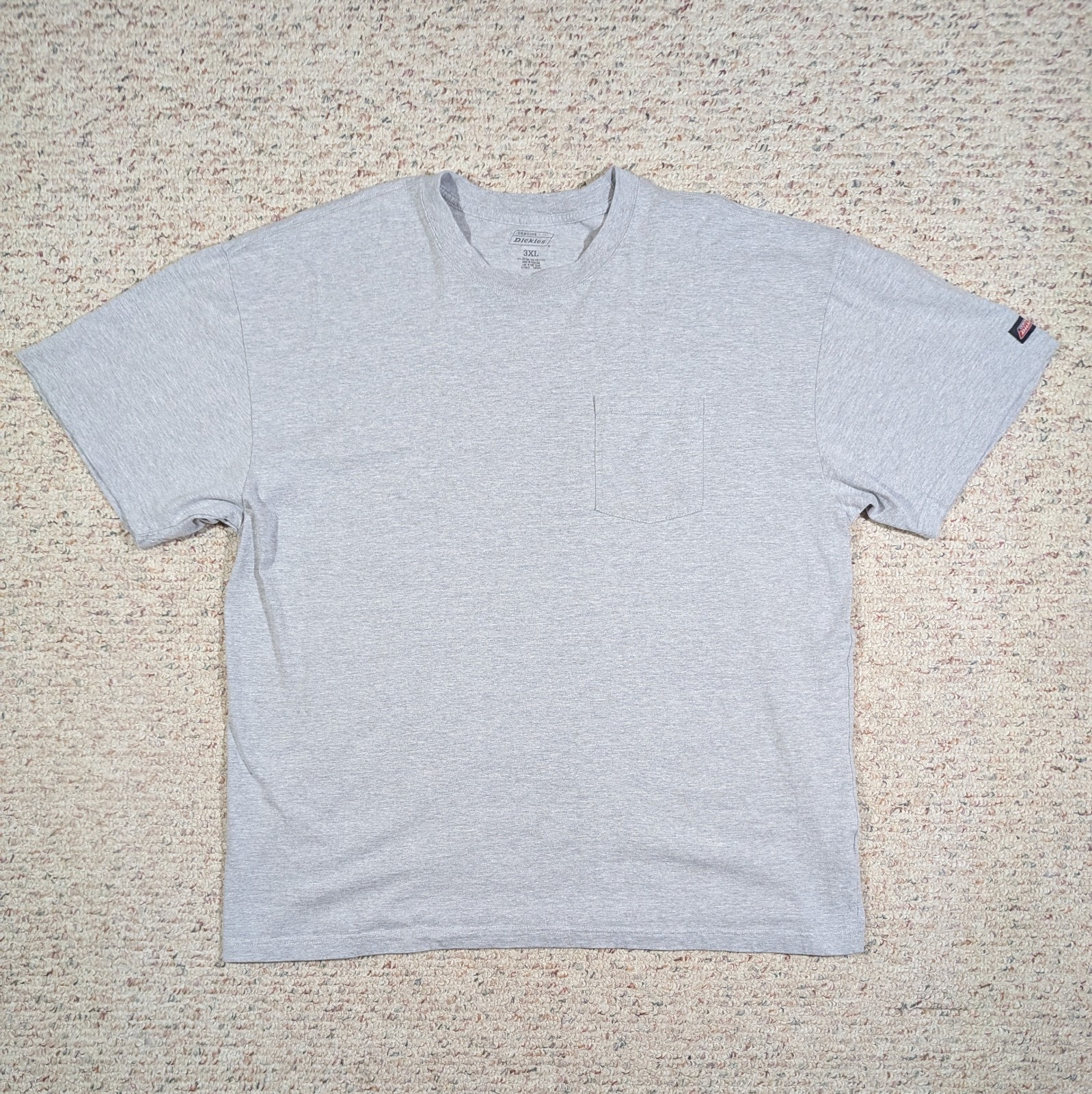 Dickies Basic T-Shirt Pocket Tee Mens 3XL Gray Short Sleeve Cotton/Polyester gallery