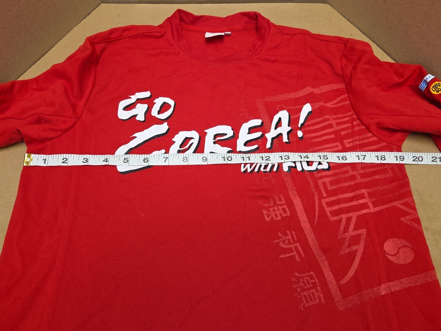 Vintage Red FILA Soccer Jersey Go Corea ( Korea ) Size Small (95) Cool Max gallery