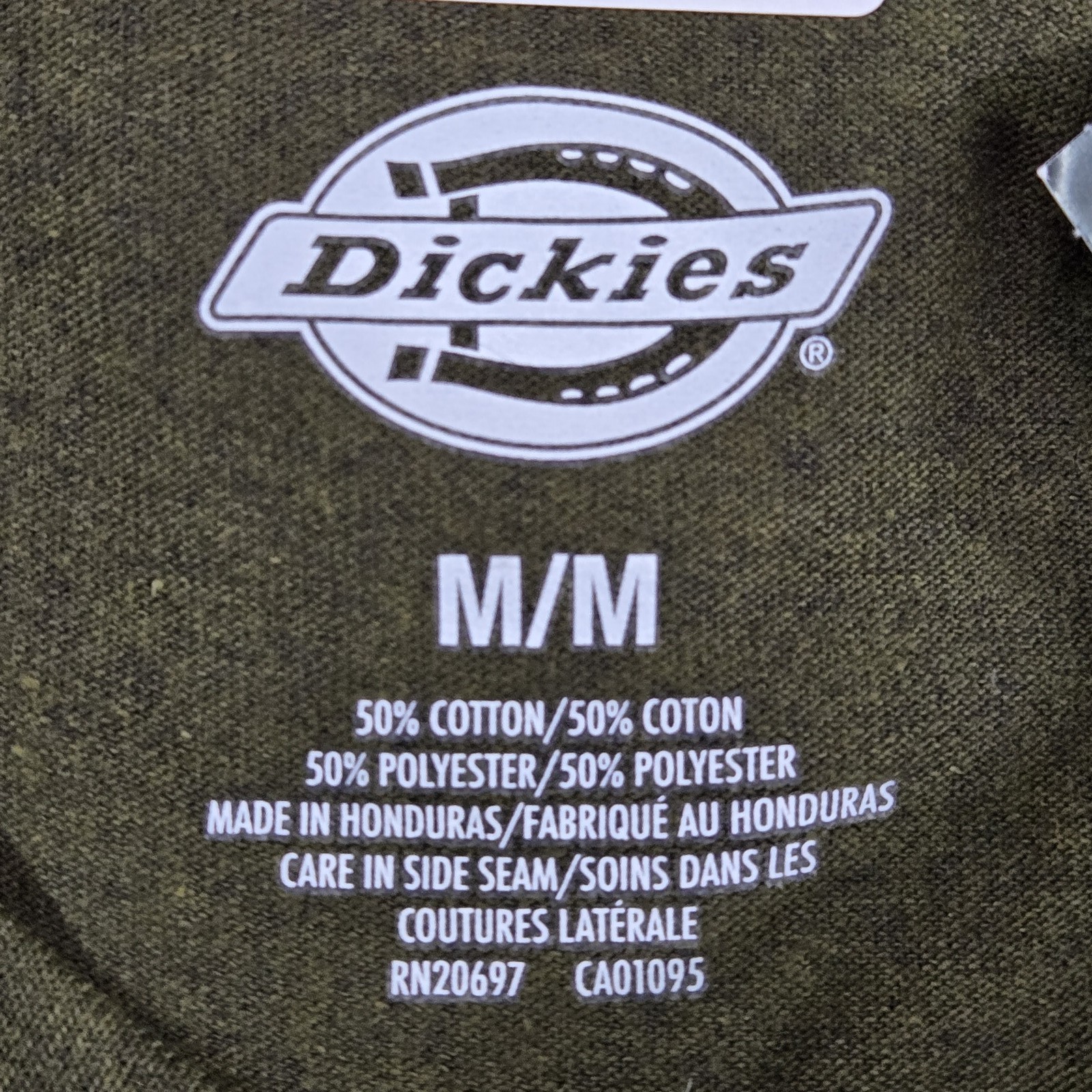 Dickies Men Shirt M Green Knit Pullover Short Sleeve Crew Neck Heavyweight NWT gallery
