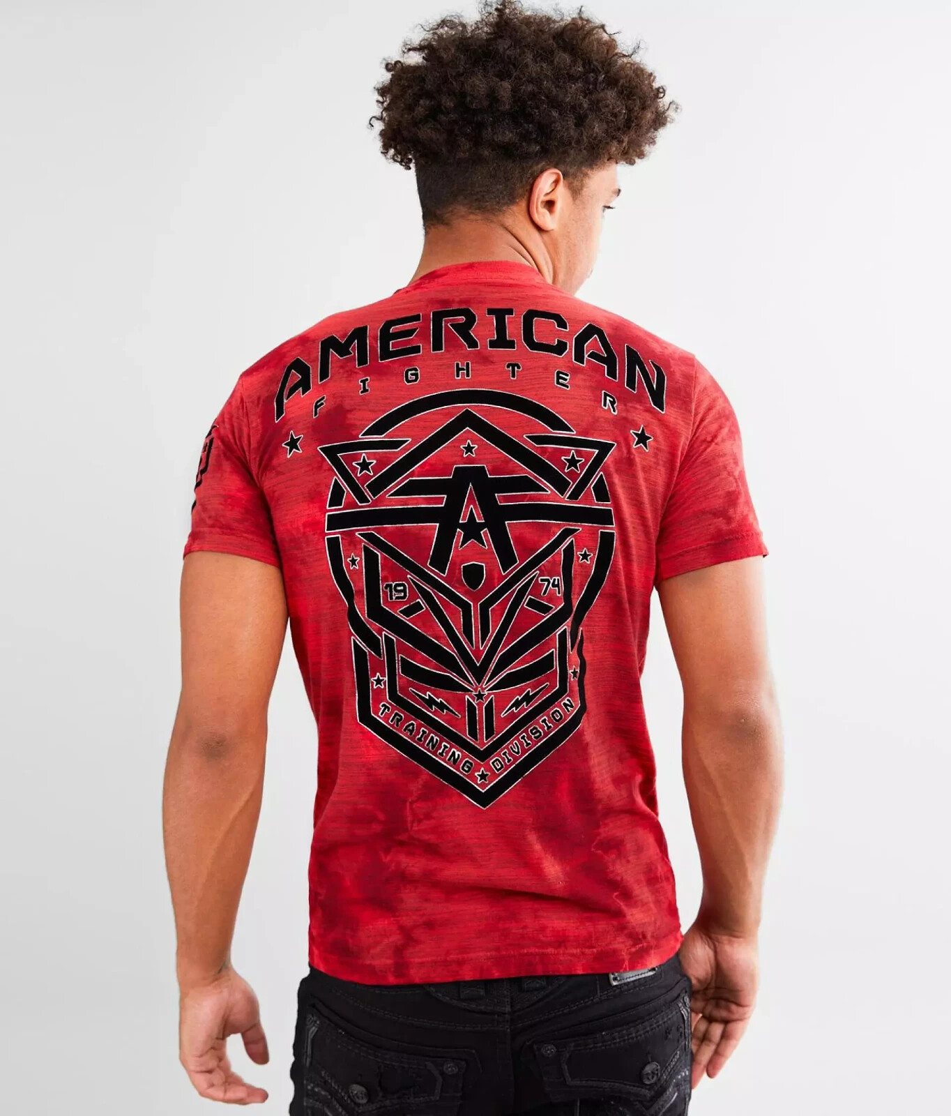 Mens American Fighter by Affliction Glover Red Cherry MMA T-Shirt Tee XS-4XL Y2K gallery