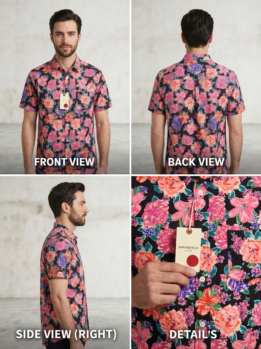 SS Flower Viscase Shirt gallery