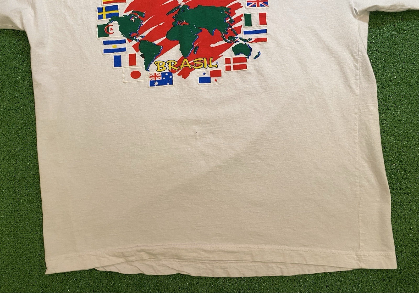 Vintage 90s Rio De Janeiro Brasil Brazil T Shirt Mens Large Country Travel EU gallery