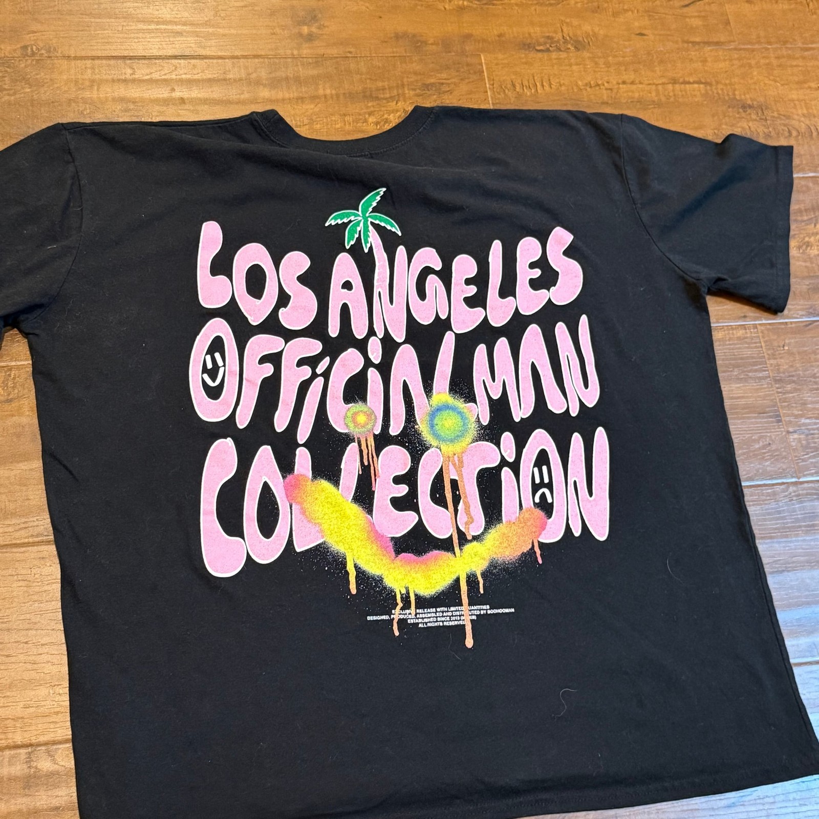 boohooMAN Los Angeles Official Man Collection Oversized Graphic T-Shirt gallery