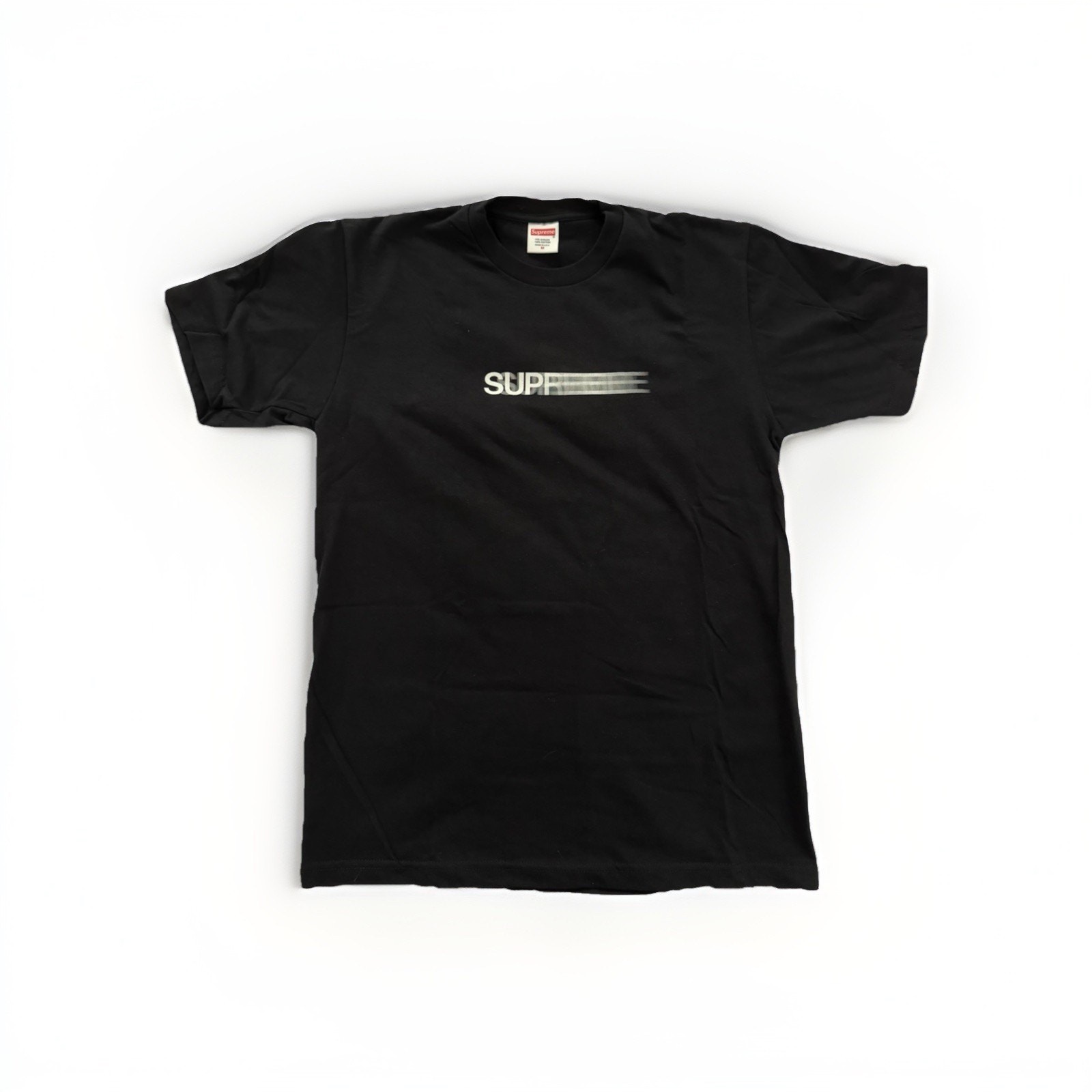 Supreme Motion Logo Tee T-shirt SS16 rare box Bogo M Medium black white Vintage