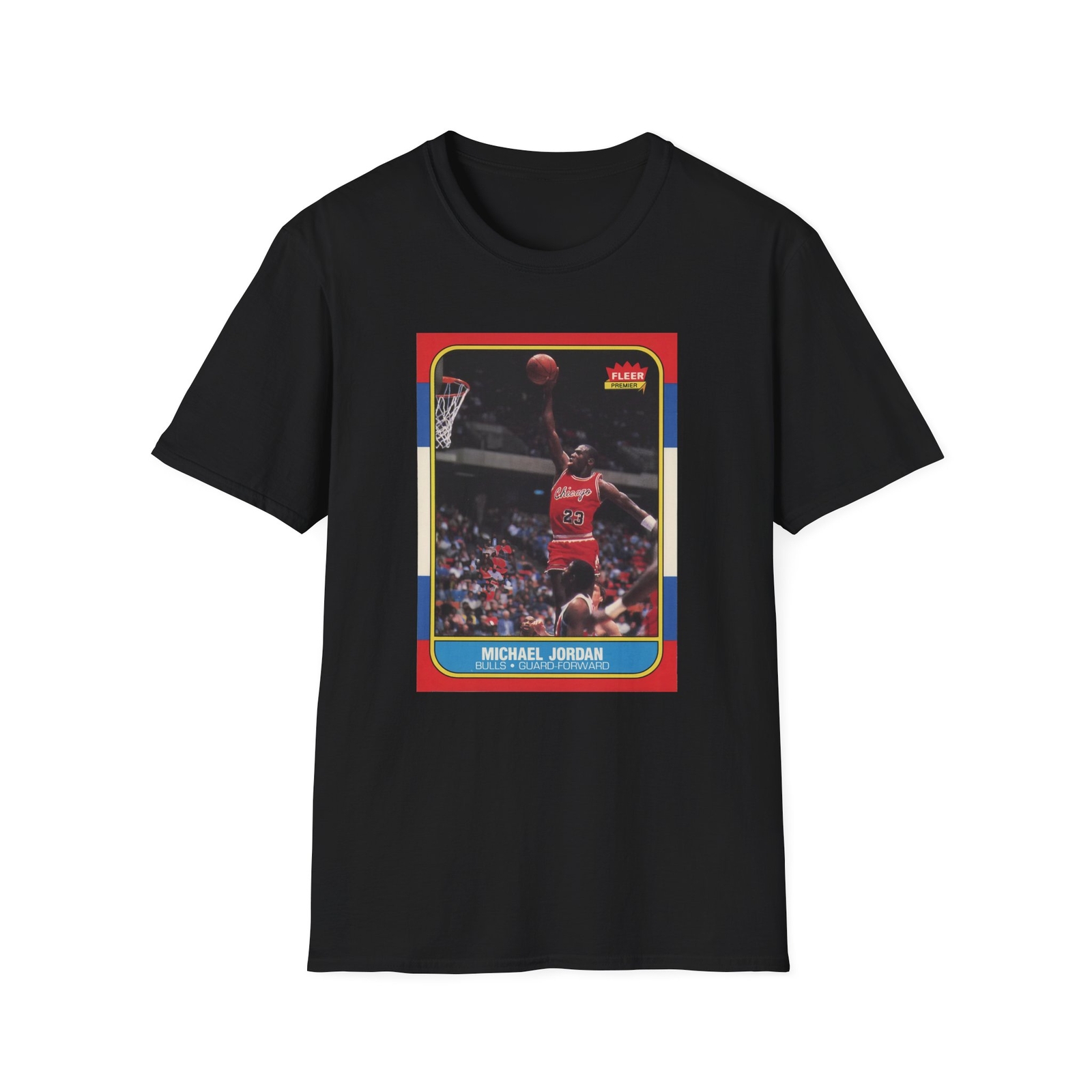 Michael Jordan Rookie Card T-Shirt - Vintage 1986 Fleer Basketball #57 PSA 10 gallery