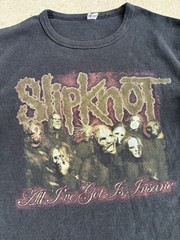Y2K 2000s Slipknot Thermal Black Medium Long Sleeve Shirt