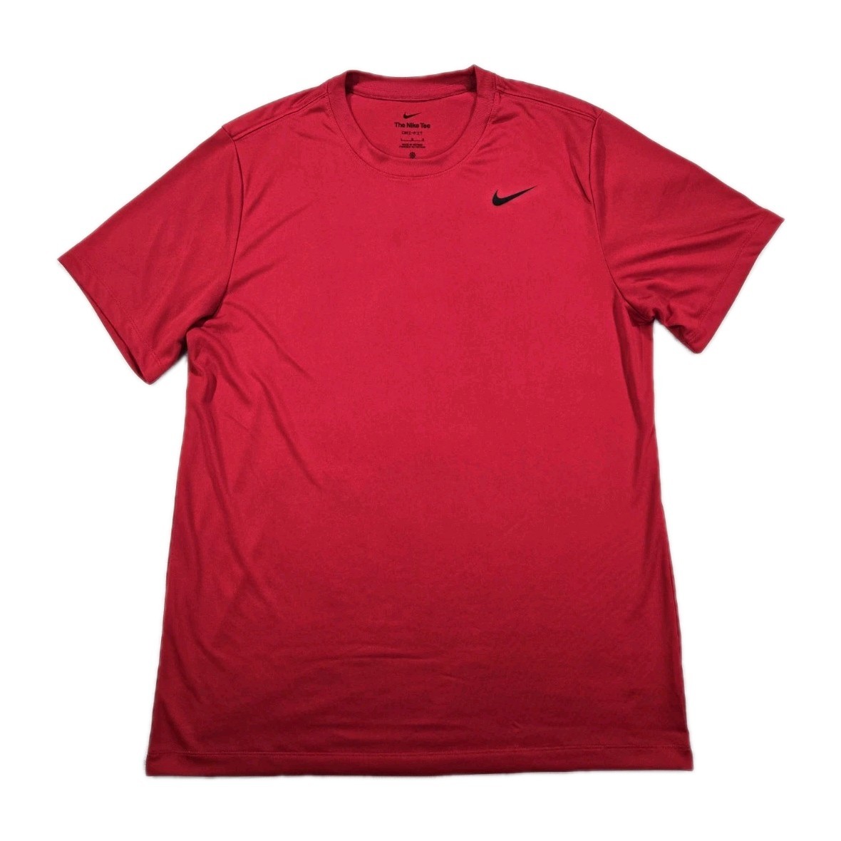 Mens Nike DriFit Legend Fitness Short Sleeve T Shirt Red Large Workout Gym gallery