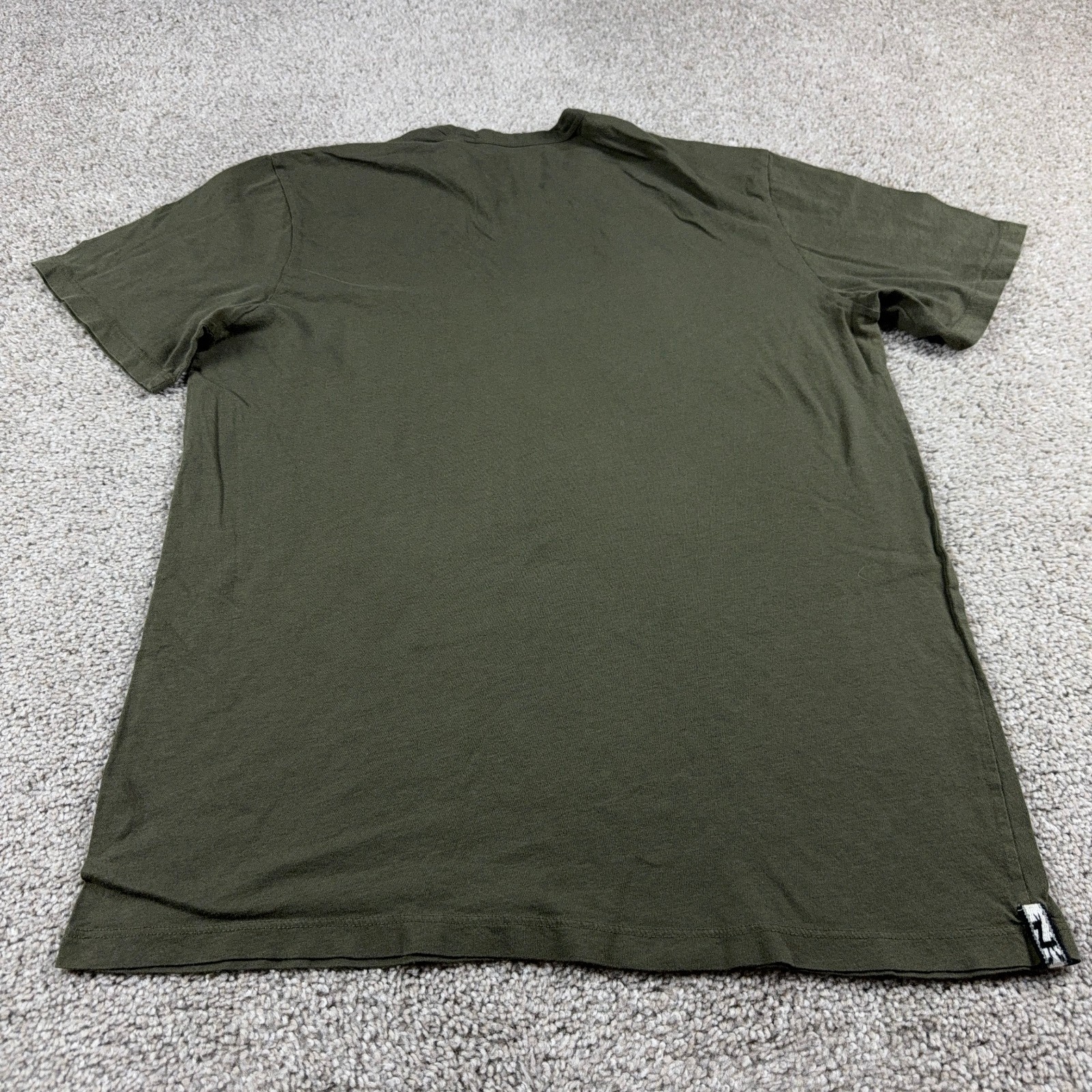 Paka Shirt Mens Medium Green Baby Alpaca Wool Blend Crew Neck Short Sleeve gallery