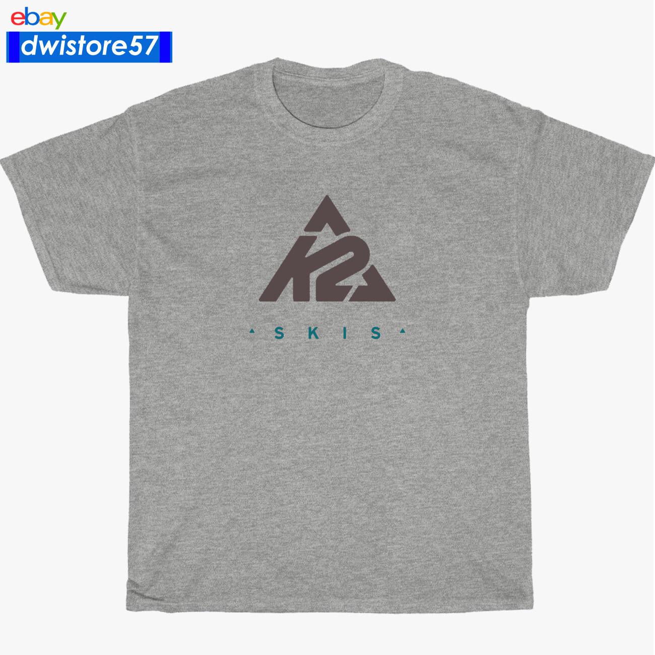New Shirt K2 Sky Skis Funny Logo Black/Navy/White/Grey Men's T-Shirt S-5XL gallery