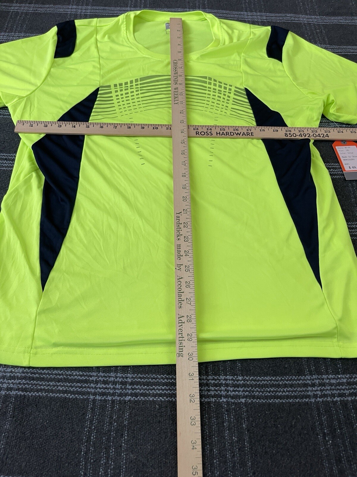 Men's Performance Sports 2XL Workout Sport Two Tone Running Quick-Dry T-shirt gallery