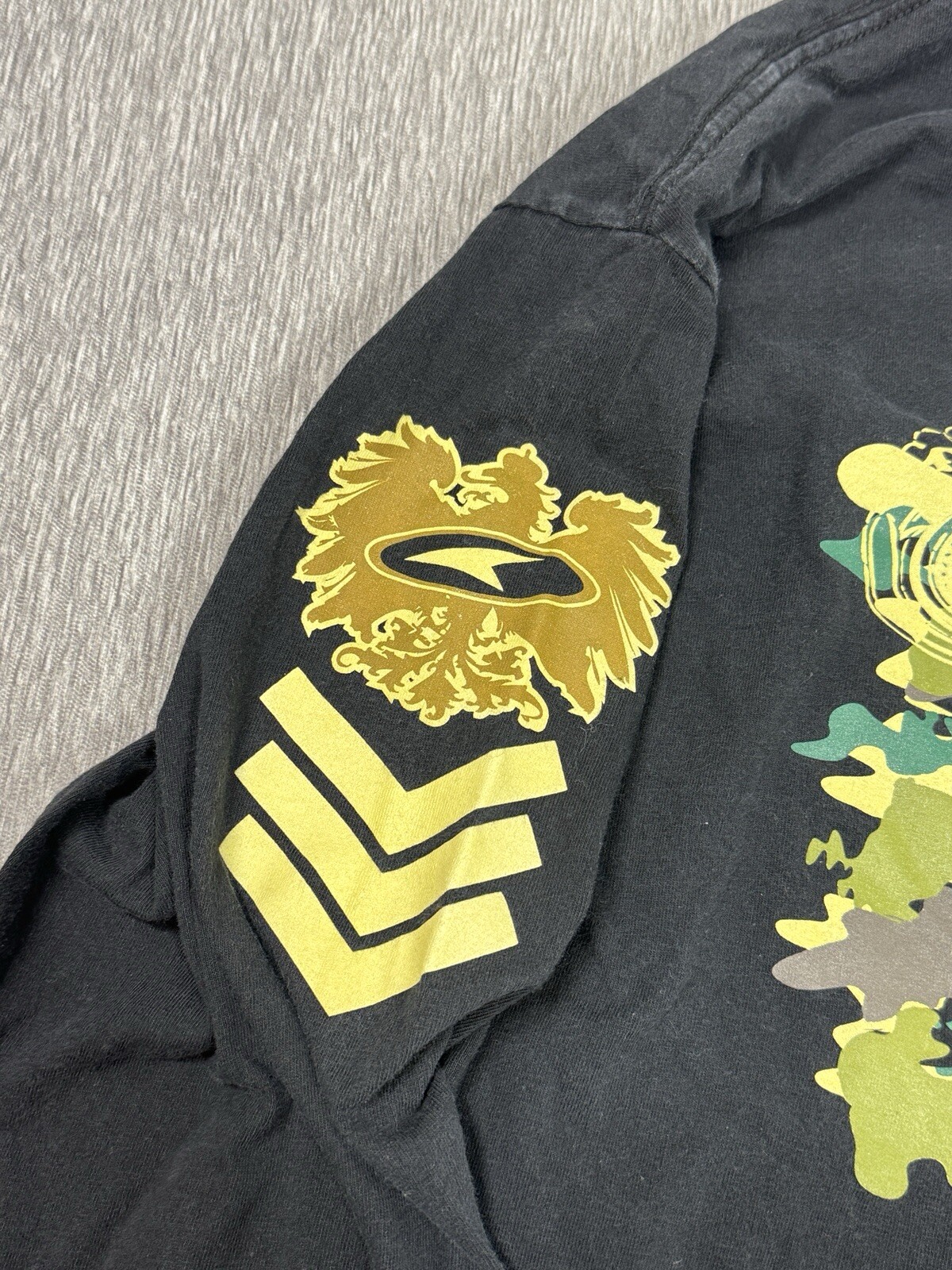 Vintage AXO Sport Shirt Mens Large (M) Black Camo Dirt Bike Motocross Military gallery