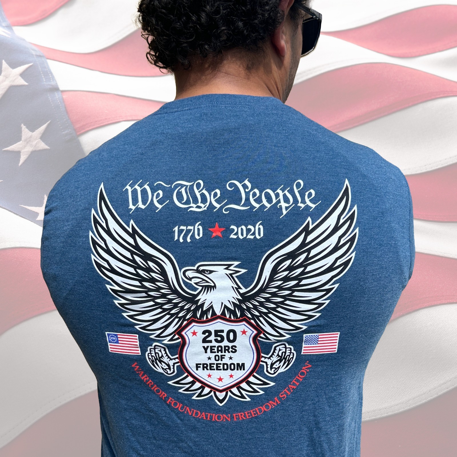 250th Anniversary Patriotic Men's Blue T-Shirt gallery
