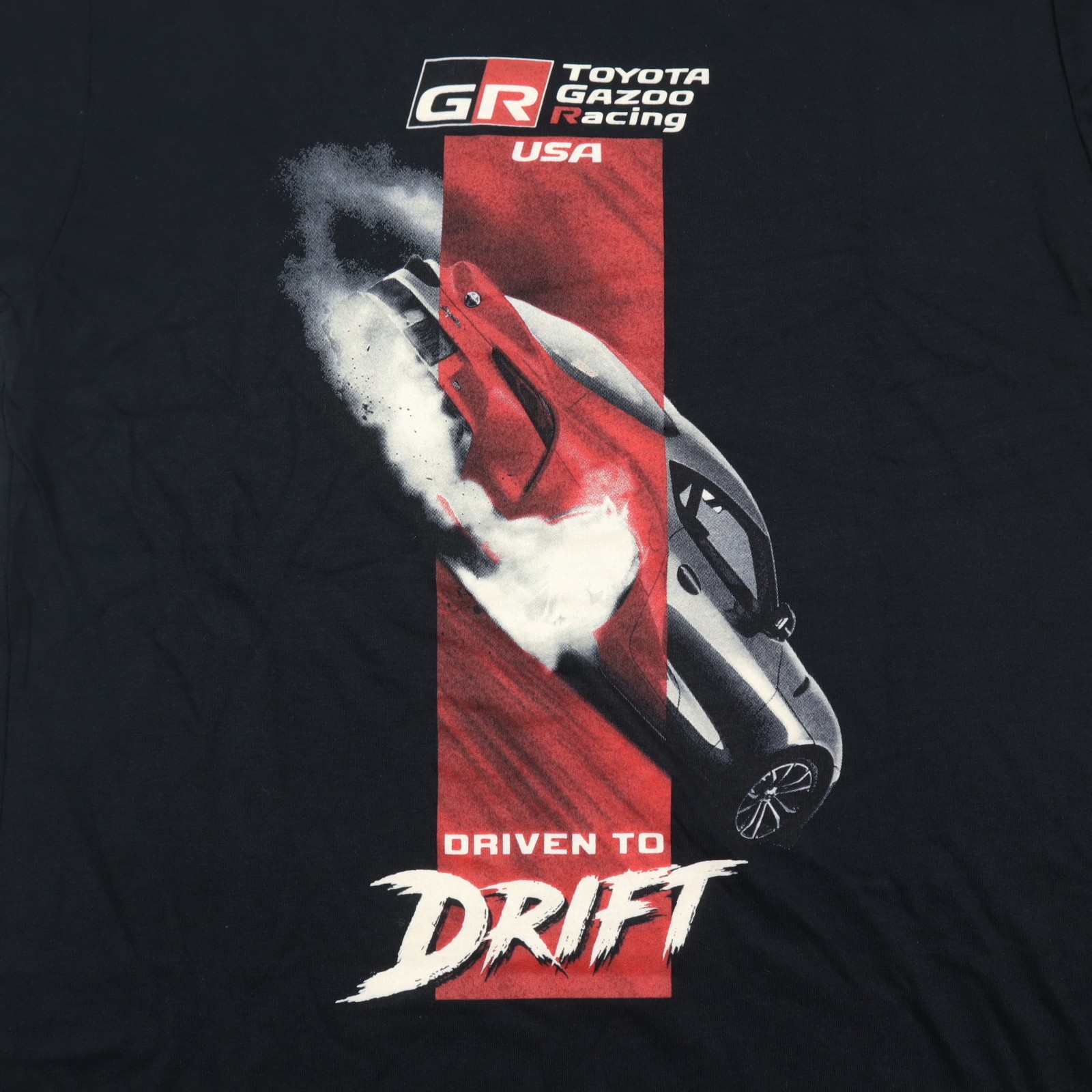 Toyota Gazoo Racing USA T-Shirt Mens Medium Slim Fit Black Drifting Cars NWOT gallery