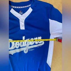 Majestic Cool Base Los Angeles Dodgers Baseball Men S #10 Ventilated Spellout