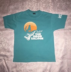 Vintage 90s Single-Stitch Covington Landing The Moon Saloon Tshirt Adult XL