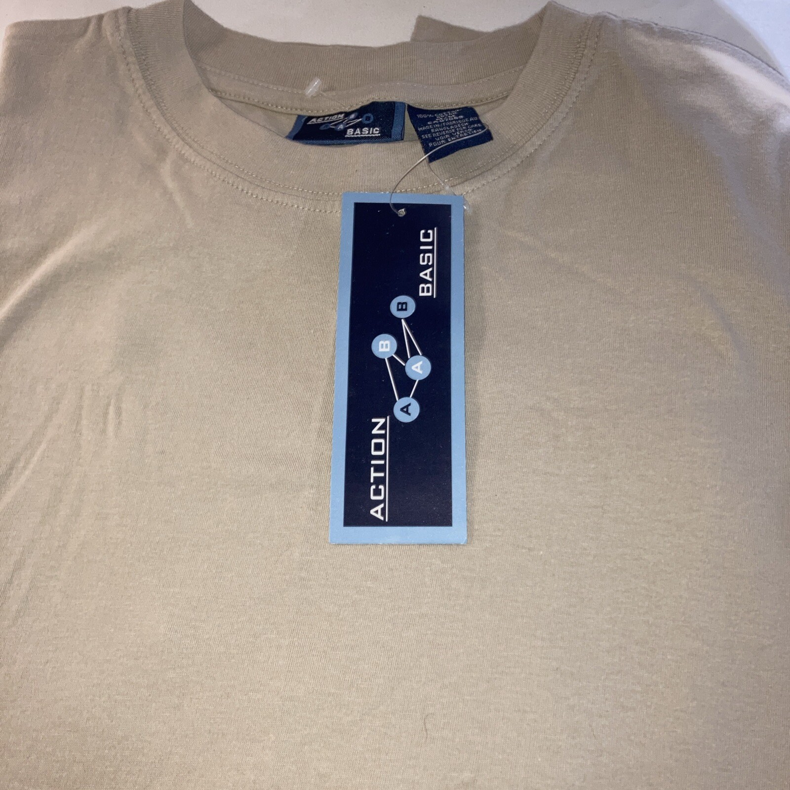 2 Pack Mens Action Basic T-shirt New Size M Super Fast Shipping