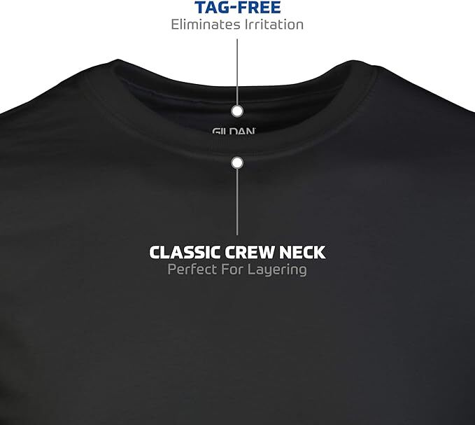 Gildan (6-pack) Black Solid Ultra Cotton Short Sleeve Blank Tee T-Shirt S-XL gallery