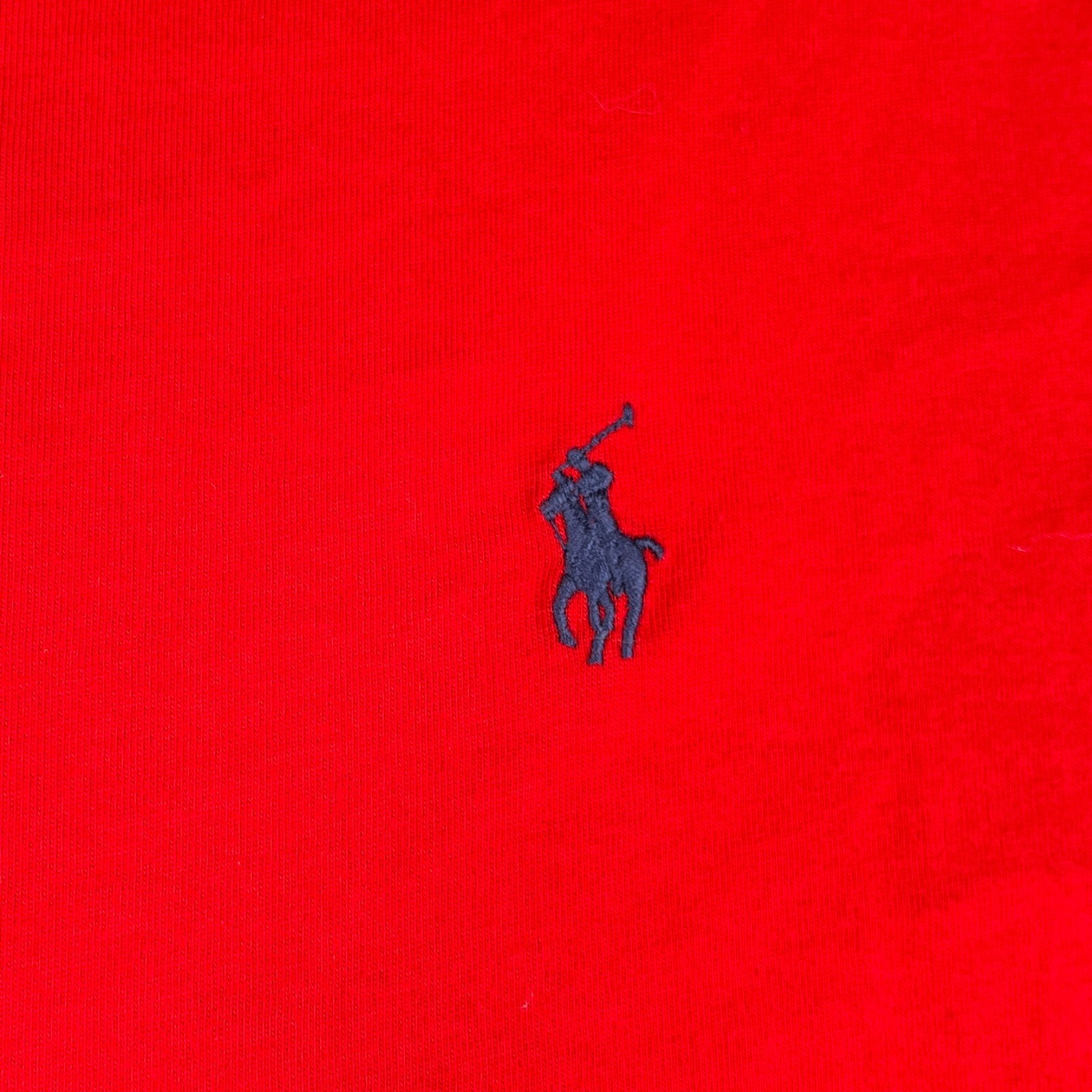 Polo Ralph Lauren Large Red V Neck Navy Pony Casual Basic gallery