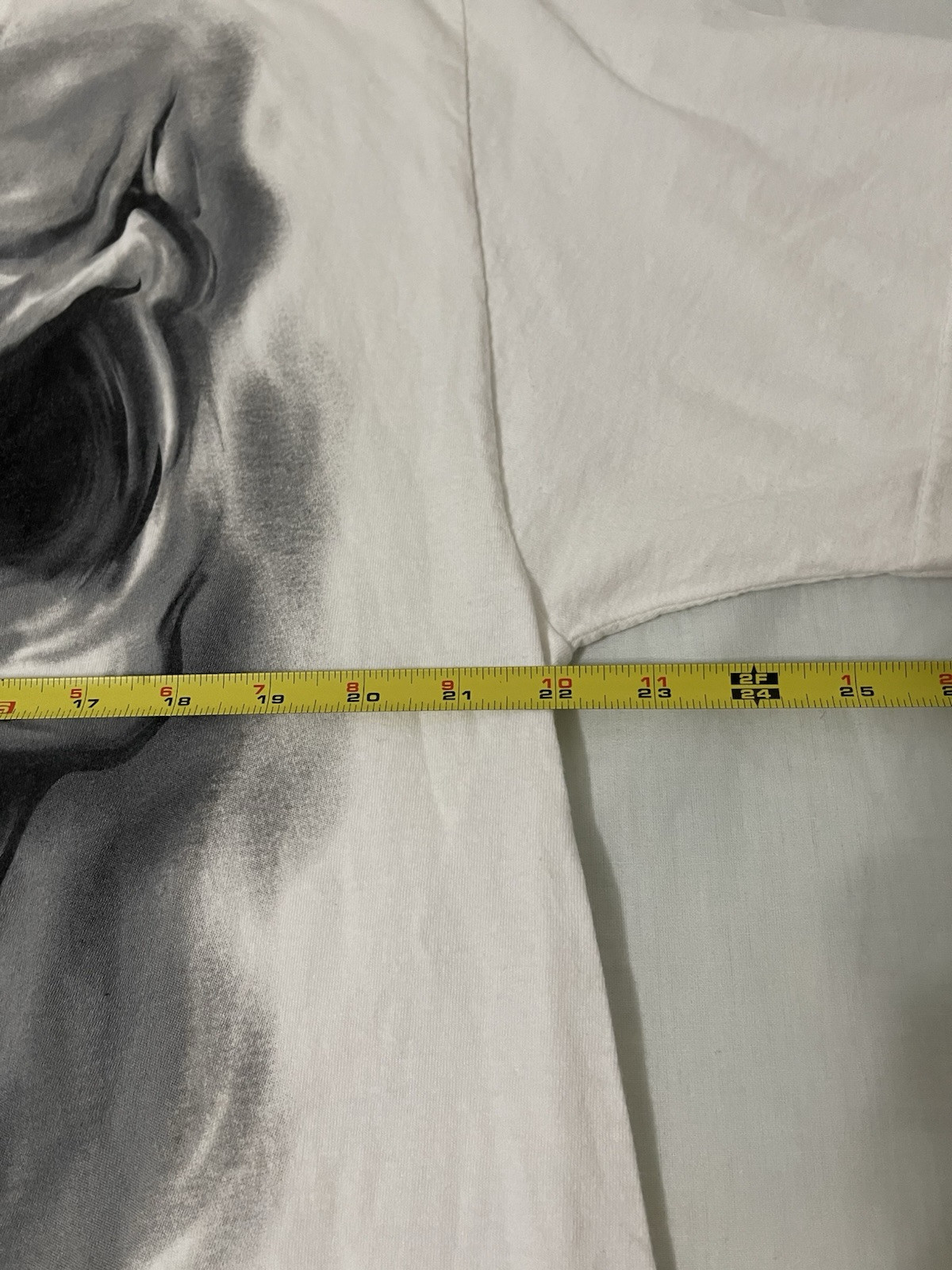 Vintage Y2K Skull Print T Shirt Mens Size XL White Cyber Goth Skater Horror gallery