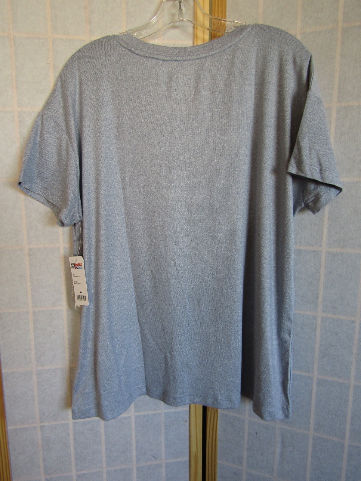 NWT 32 Degrees Cool Blue Moon Short Sleeve Polyester Blend T-Shirt Men's Size L gallery