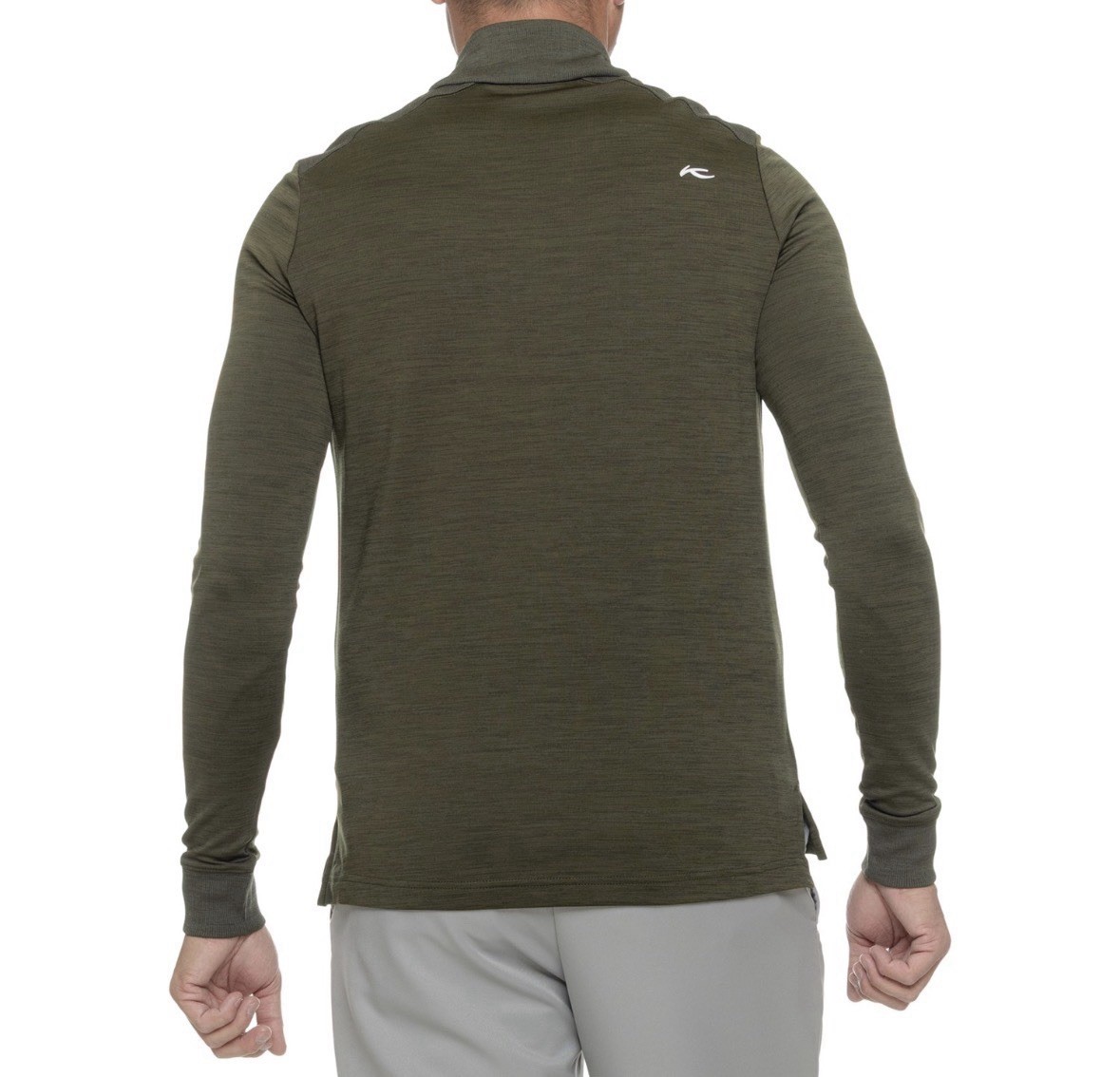 KJUS Liam TechWool Shirt Half Zip Neck, Long Sleeve, Men XL 54 NWT Olive Green gallery