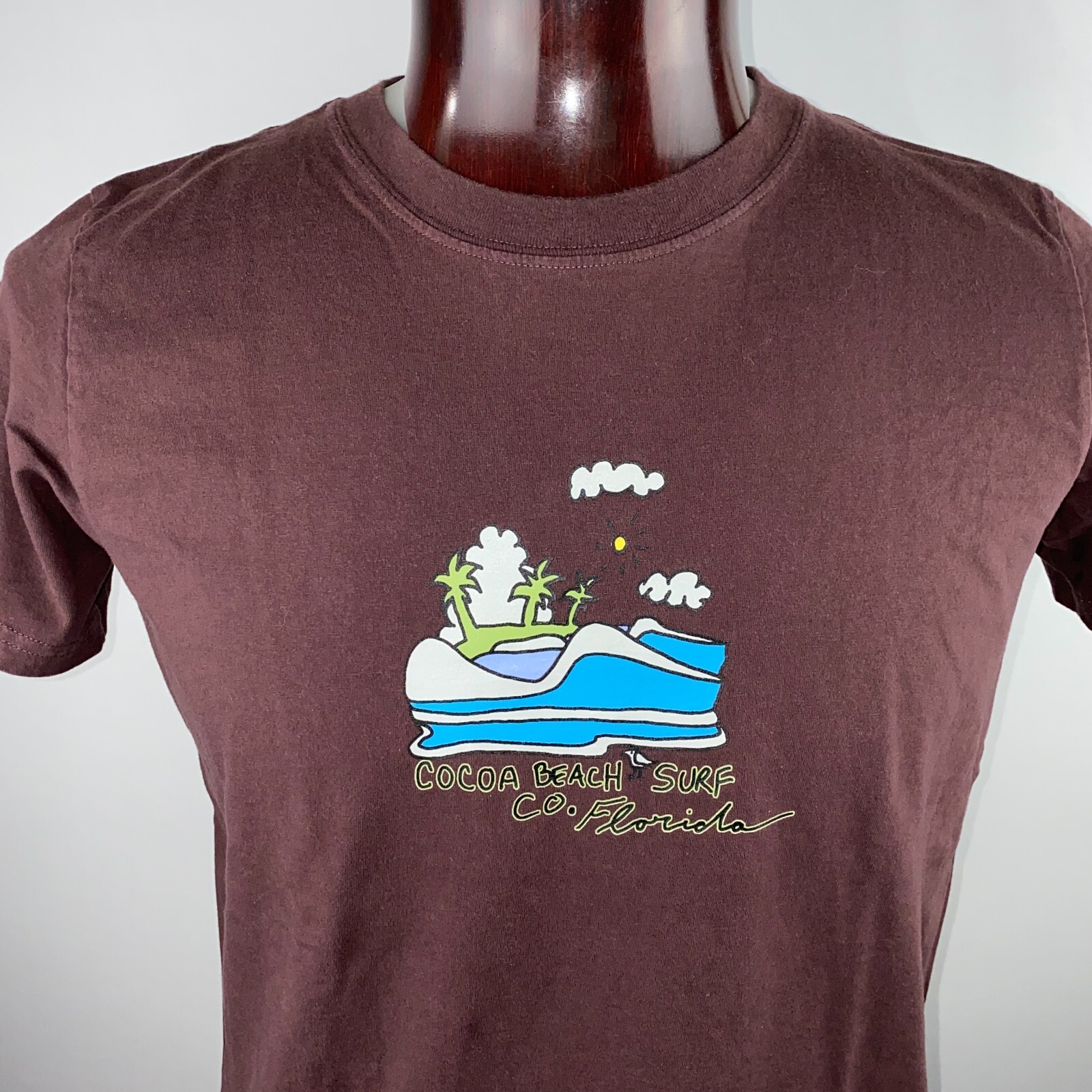 Cocoa Beach Surf Company T-Shirt Unisex Reddish Brown Florida XL * gallery