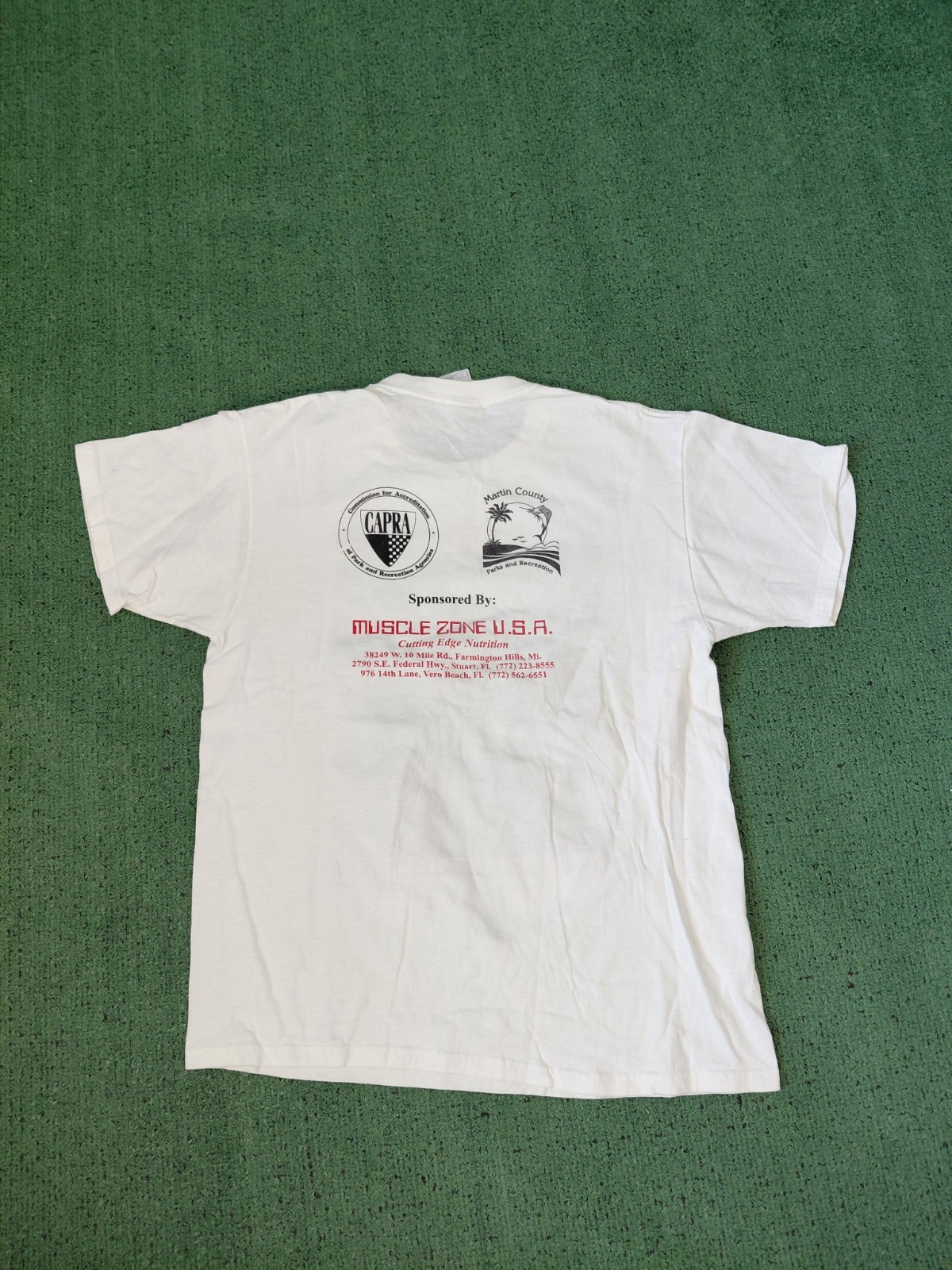 VINTAGE 2004 Del Hagin 15k Run Martin County Florida White Running T Shirt Sz... gallery