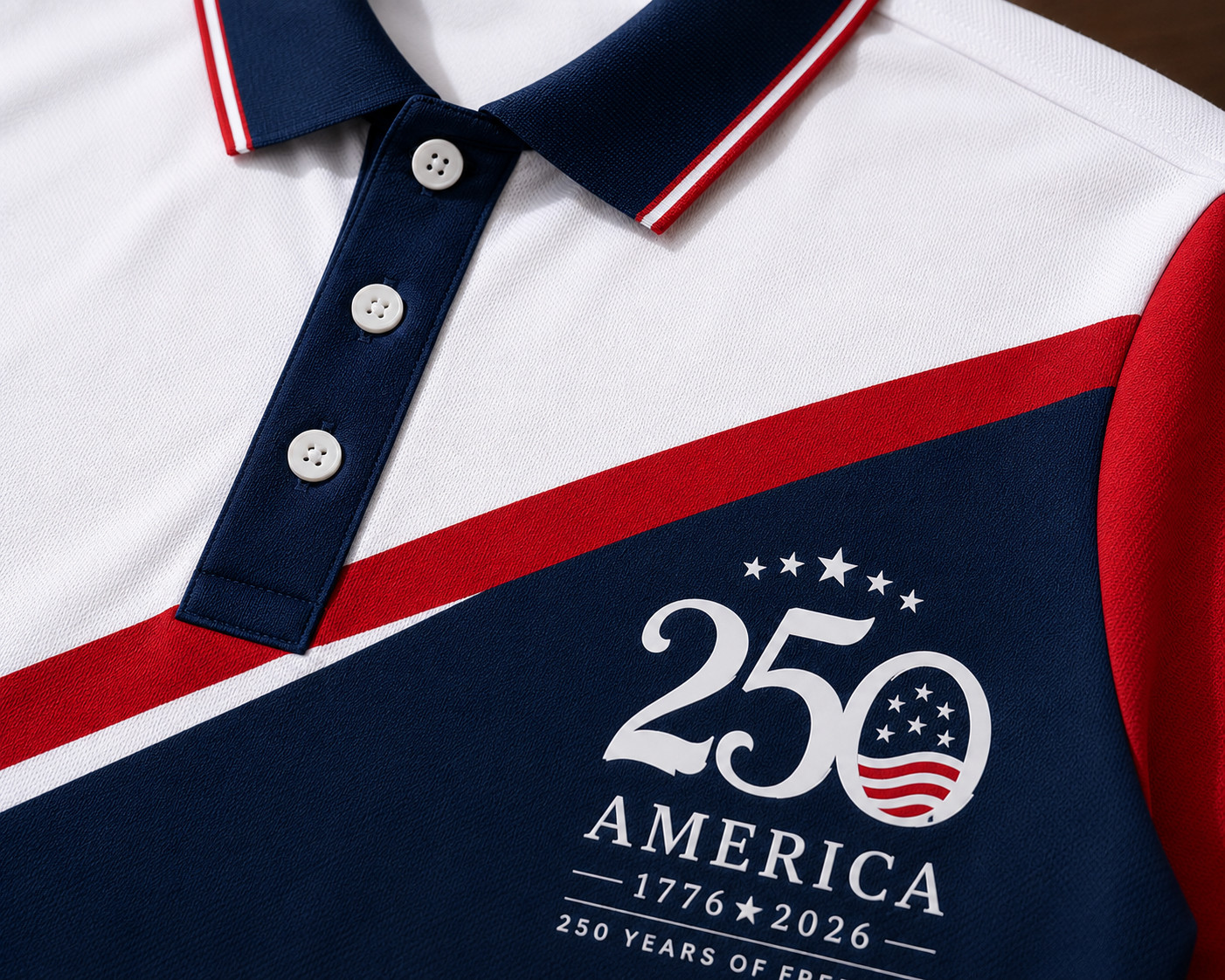 250th Anniversary Patriotic Polo Mens United States Of America 1776-2026 (S-5XL) gallery
