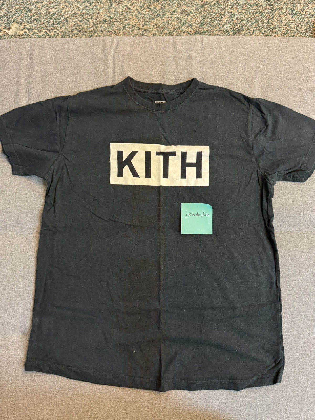 Kith classic box logo Shirt Size XL Used Black