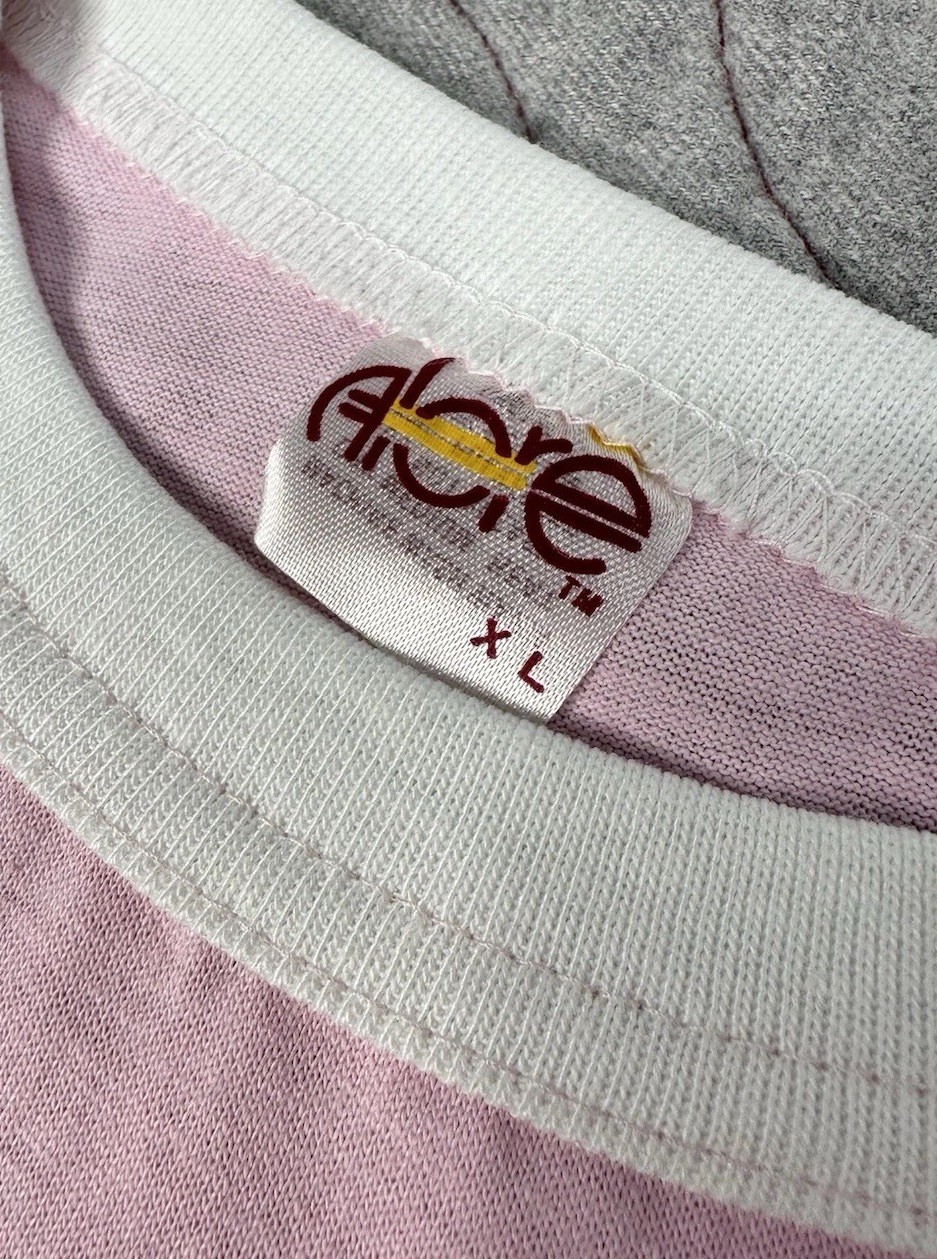 Deadstock Vintage 80s Single Stitch Classic Retro Ringer T-Shirt Adult Blank USA gallery