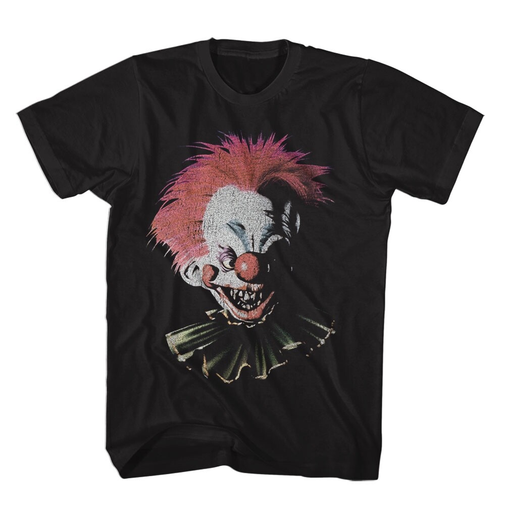 Killer Klowns Mens T-Shirt OVERSIZED KLOWN HEAD 2 Sided Outer Space Horror Film gallery