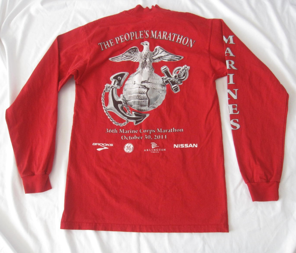 2011 Marine Corps Semper Fidelis Competitor Sponsor Red Shirt Men Sz S (M51)