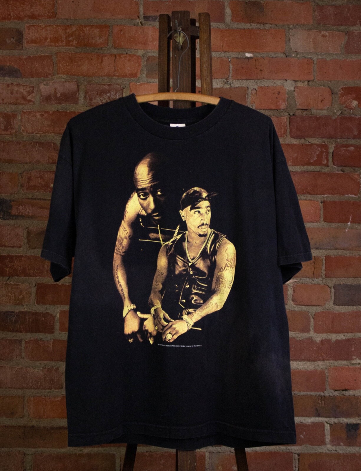 Vintage 2pac 1997 Stop The Violence Rap T Shirt Black XL