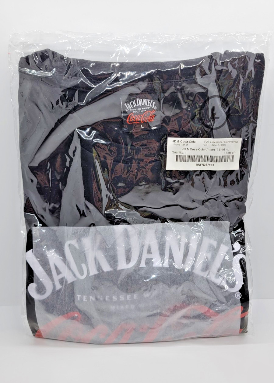 JACK DANIELS X COCA-COLA COLLABORATION LOGO TEE (SIZE L) NWT gallery