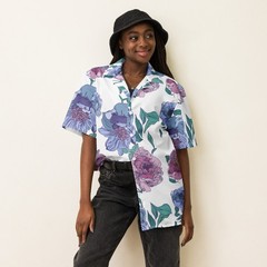 Colourful Flowers Unisex button shirt