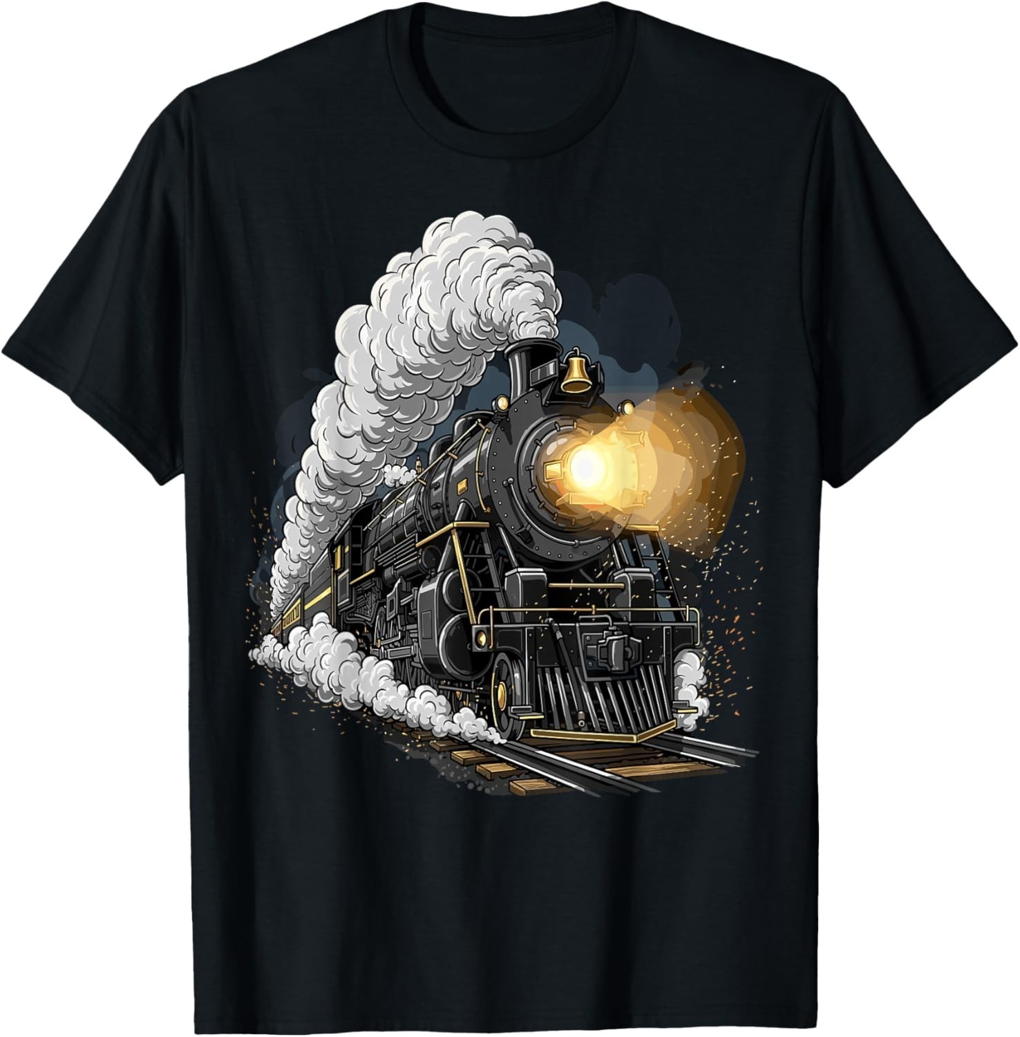 Steam Engine Train Locomotive Railroad Engineer Railfan Gift Unisex T-Shirt gallery