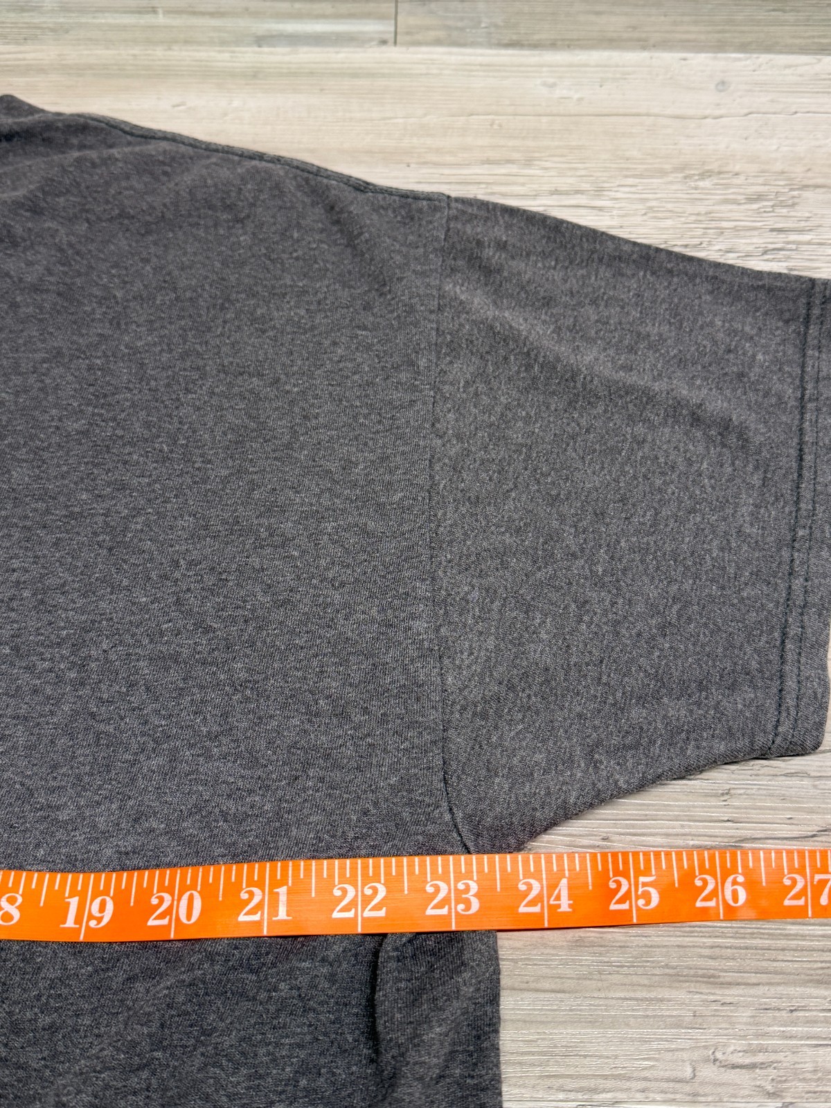 Hanes Ecosmart Blank T-Shirt Men's XL Dark Heather Gray Short Sleeve 50/50 gallery