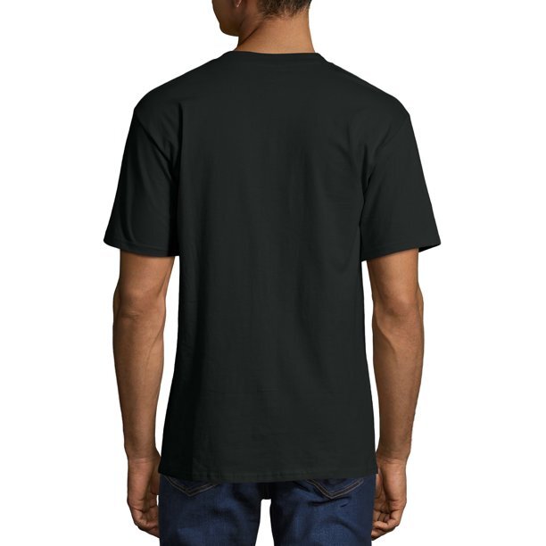Men's Hanes Beefy-T Short Sleeve Black T-Shirt 100% Cotton 5180 Size: SMALL 2-PK gallery