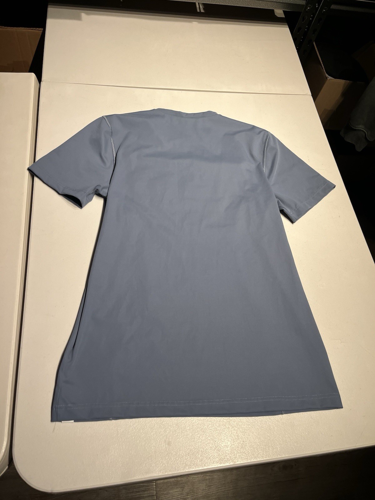 LALABU Shirt Men’s Medium Blue Baby Carrier Soothing Kangaroo Pocket Nursing gallery