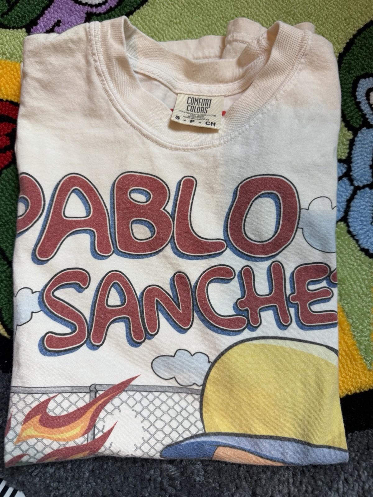 Comfort Colors Backyard SportsxPlanet Euphoria Pablo Sanchez White Limited 23/50 gallery