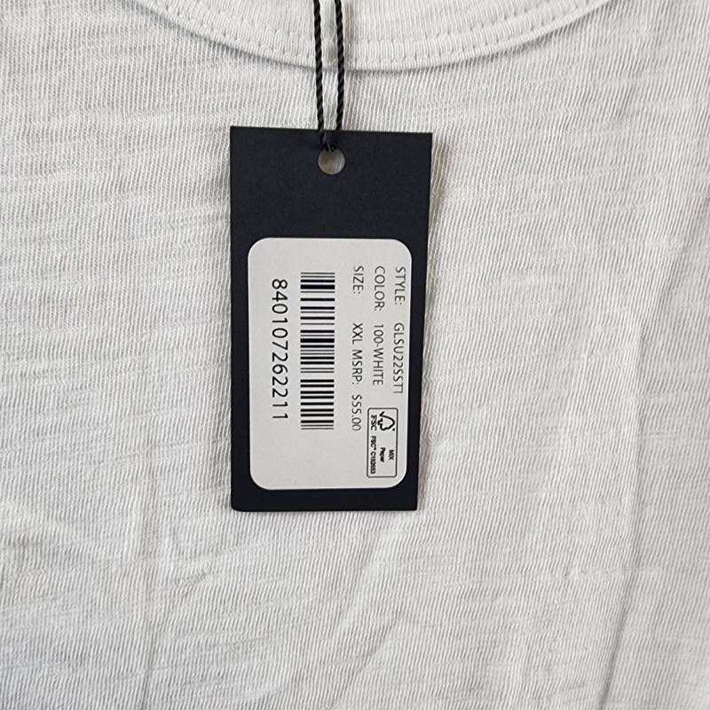 Goodlife Sun Faded Slub Scallop Tank Men's XXL White Solid Scoop Neck Pullover gallery