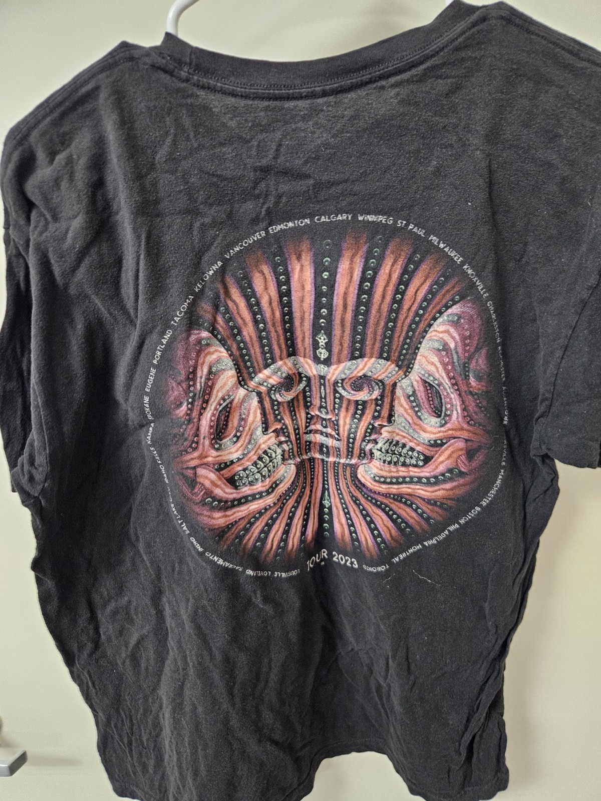 Tool 2023 Mens Black SOS Band Graphic T Shirt Los Angeles Tour See Description gallery