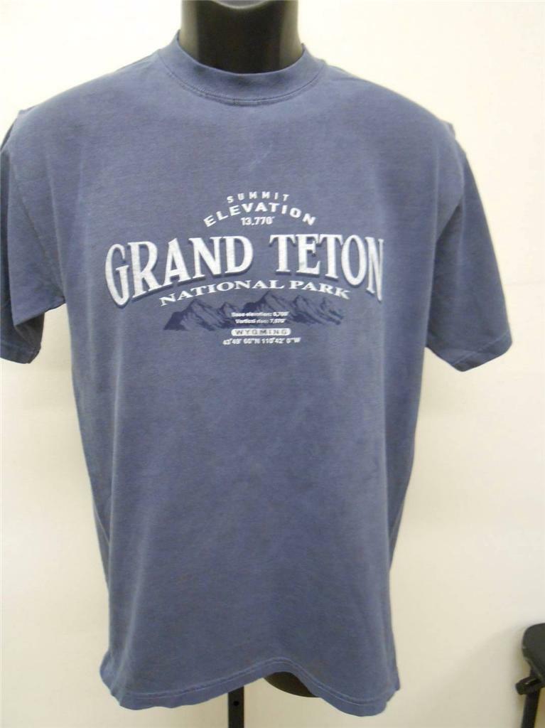 NEW Grand Teton National Park WY Wyoming Adult Mens Size S Small Shirt gallery