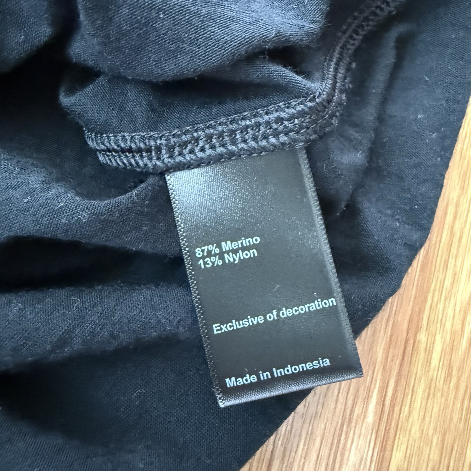 Proof 72-Hour Merino Wool Blend T Shirt Men Medium Black Huckberry Casual SS gallery