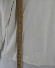 VGT LL Bean Duofold Shirt Men Medium White Base Layer Turtleneck Hiking 80s *